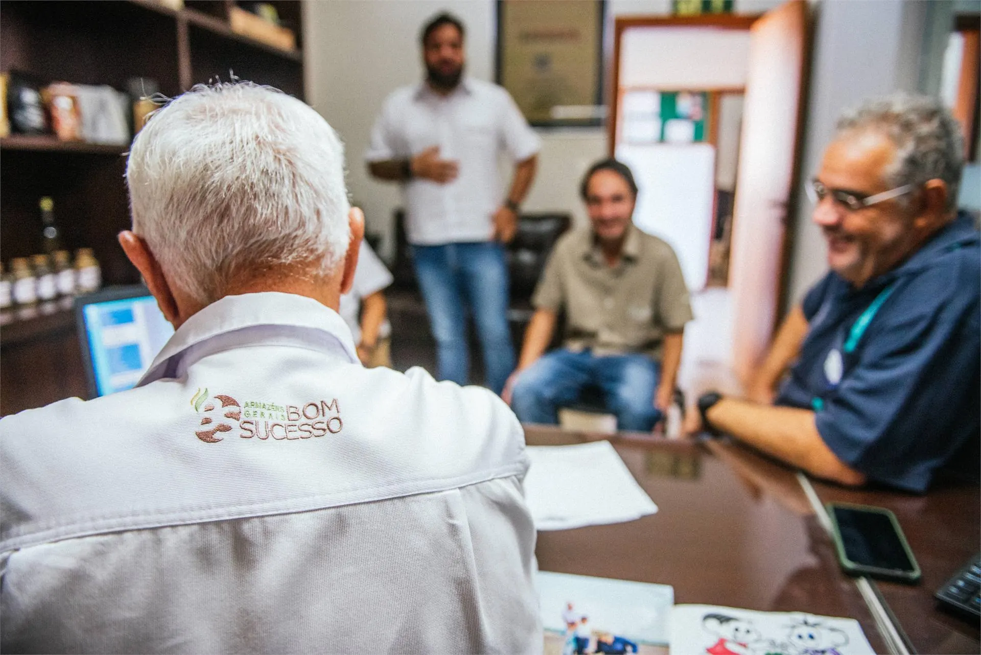 Commercial meeting with producers
